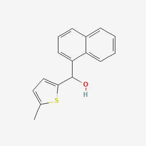molecular formula C16H14OS B7871108 5-Methyl-2-thienyl-(1-naphthyl)methanol 
