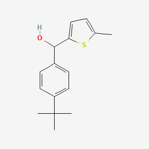 molecular formula C16H20OS B7871118 4-tert-Butylphenyl-(5-methyl-2-thienyl)methanol 