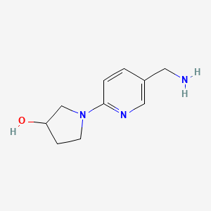 molecular formula C10H15N3O B7871150 1-(5-(Aminomethyl)pyridin-2-yl)pyrrolidin-3-ol 