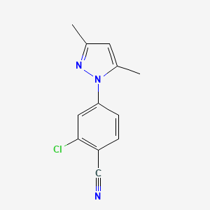 2-chloro-4-(3,5-dimethyl-1H-pyrazol-1-yl)benzonitrile