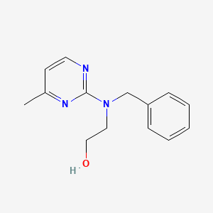 molecular formula C14H17N3O B7871199 2-[Benzyl(4-methylpyrimidin-2-YL)amino]ethan-1-OL 