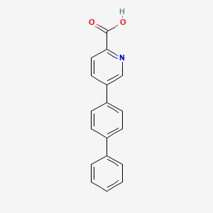molecular formula C18H13NO2 B7871203 5-Biphenyl-4-yl-2-pyridinecarboxylic acid 