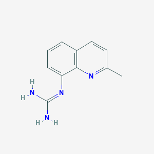molecular formula C11H12N4 B7871210 N-(2-methylquinolin-8-yl)guanidine 