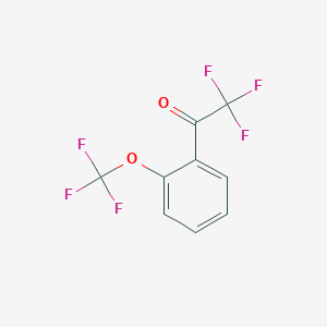molecular formula C9H4F6O2 B7871239 2'-(Trifluoromethoxy)-2,2,2-trifluoroacetophenone 