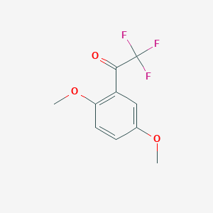 molecular formula C10H9F3O3 B7871249 1-(2,5-Dimethoxyphenyl)-2,2,2-trifluoroethanone 