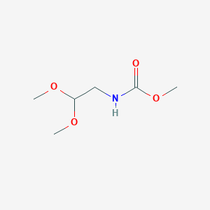 molecular formula C6H13NO4 B7871279 Methyl (2,2-dimethoxyethyl)carbamate 