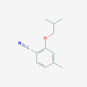 molecular formula C12H15NO B7871316 2-Isobutoxy-4-methylbenzonitrile 