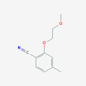 molecular formula C11H13NO2 B7871324 2-(2-Methoxyethoxy)-4-methylbenzonitrile 