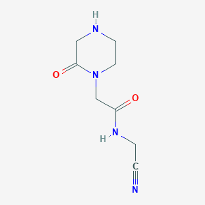 N-(cyanomethyl)-2-(2-oxopiperazin-1-yl)acetamide