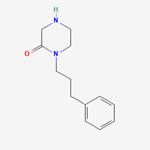 molecular formula C13H18N2O B7871370 1-(3-Phenylpropyl)piperazin-2-one 