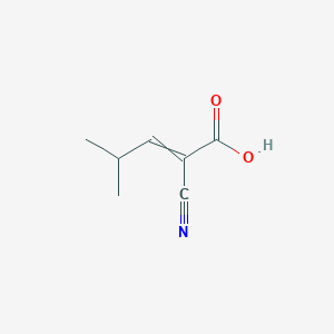 molecular formula C7H9NO2 B7871388 2-Cyano-4-methyl-2-pentenoic acid 