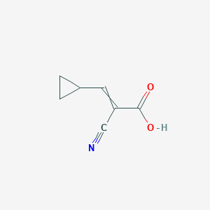 molecular formula C7H7NO2 B7871396 2-Cyano-3-cyclopropyl-acrylic acid 