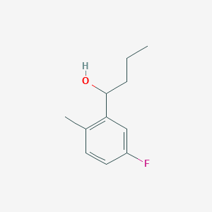 molecular formula C11H15FO B7871420 1-(3-Fluoro-6-methylphenyl)-1-butanol 