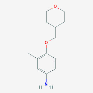 3-Methyl-4-((tetrahydro-2H-pyran-4-yl)methoxy)aniline