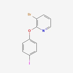 molecular formula C11H7BrINO B7871449 3-Bromo-2-(4-iodophenoxy)pyridine 