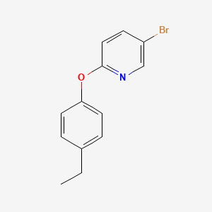 molecular formula C13H12BrNO B7871471 5-Bromo-2-(4-ethylphenoxy)pyridine 