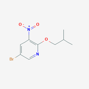 molecular formula C9H11BrN2O3 B7871477 5-Bromo-2-isobutoxy-3-nitro-pyridine 