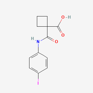 molecular formula C12H12INO3 B7871488 1-(4-Iodophenylcarbamoyl)-cyclobutanecarboxylic acid 