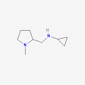 molecular formula C9H18N2 B7871518 Cyclopropyl-(1-methyl-pyrrolidin-2-ylmethyl)-amine 
