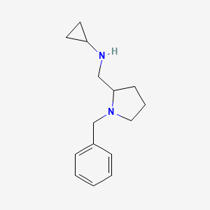 molecular formula C15H22N2 B7871526 (1-Benzyl-pyrrolidin-2-ylmethyl)-cyclopropyl-amine 