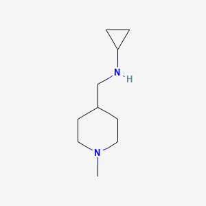 molecular formula C10H20N2 B7871563 Cyclopropyl-(1-methyl-piperidin-4-ylmethyl)-amine 