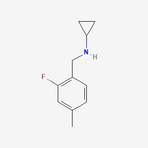 molecular formula C11H14FN B7871660 N-(2-Fluoro-4-methylbenzyl)cyclopropanamine 