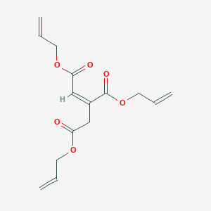 molecular formula C15H18O6 B078717 Aconitic acid, triallyl ester CAS No. 13675-27-9
