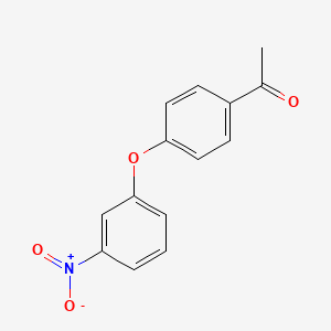 molecular formula C14H11NO4 B7871700 1-[4-(3-Nitrophenoxy)phenyl]-ethanone 