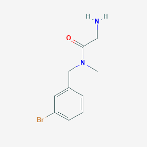 molecular formula C10H13BrN2O B7871716 2-Amino-N-(3-bromo-benzyl)-N-methyl-acetamide 
