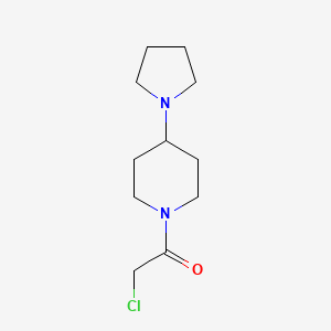 molecular formula C11H19ClN2O B7871721 2-Chloro-1-(4-(pyrrolidin-1-yl)piperidin-1-yl)ethanone 