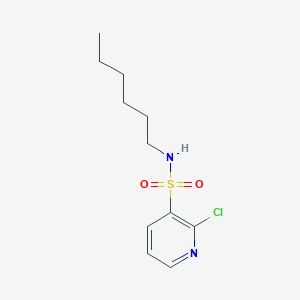 molecular formula C11H17ClN2O2S B7871737 2-chloro-N-hexylpyridine-3-sulfonamide 