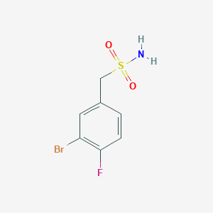 molecular formula C7H7BrFNO2S B7871745 (3-Bromo-4-fluorophenyl)methanesulfonamide 