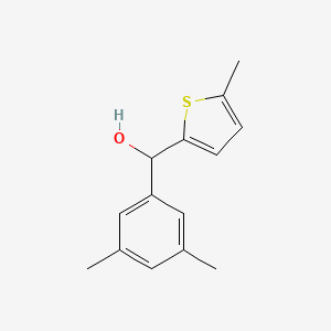 molecular formula C14H16OS B7871775 (3,5-Dimethylphenyl)(5-methylthiophen-2-yl)methanol 