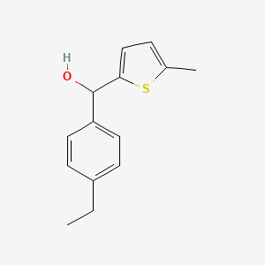 molecular formula C14H16OS B7871778 4-Ethylphenyl-(5-methyl-2-thienyl)methanol 