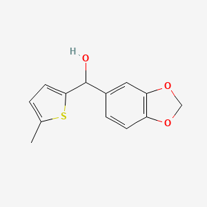 3,4-(Methylenedioxy)phenyl-(5-methyl-2-thienyl)methanol