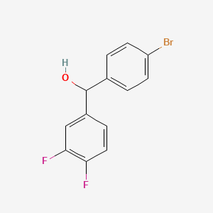 molecular formula C13H9BrF2O B7871786 (4-溴苯基)(3,4-二氟苯基)甲醇 