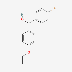 molecular formula C15H15BrO2 B7871803 (4-Bromophenyl)(4-ethoxyphenyl)methanol 