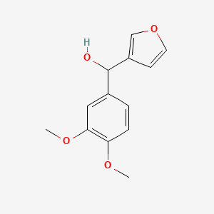 molecular formula C13H14O4 B7871822 3,4-Dimethoxyphenyl-(3-furyl)methanol 