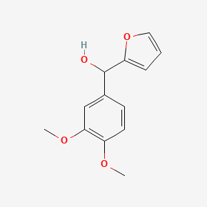 molecular formula C13H14O4 B7871825 (3,4-Dimethoxyphenyl)(furan-2-yl)methanol 