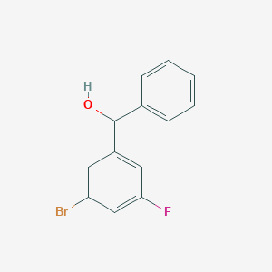 molecular formula C13H10BrFO B7871838 (3-Bromo-5-fluorophenyl)(phenyl)methanol 