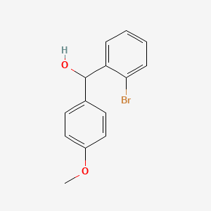 molecular formula C14H13BrO2 B7871841 (2-Bromophenyl)(4-methoxyphenyl)methanol CAS No. 59142-64-2