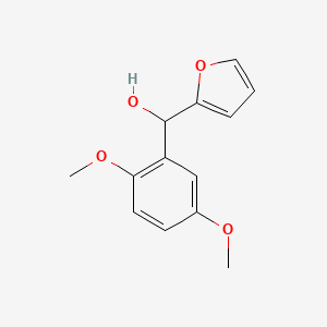 molecular formula C13H14O4 B7871902 (2,5-Dimethoxyphenyl)(furan-2-yl)methanol 