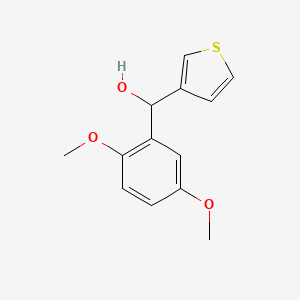 molecular formula C13H14O3S B7871907 (2,5-Dimethoxyphenyl)(thiophen-3-yl)methanol 