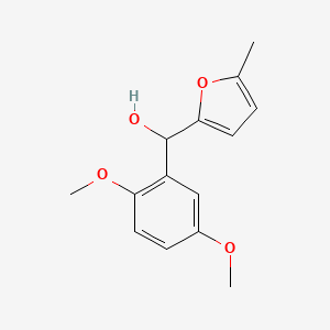 molecular formula C14H16O4 B7871912 (2,5-Dimethoxyphenyl)(5-methylfuran-2-yl)methanol 
