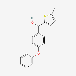 molecular formula C18H16O2S B7871932 5-Methyl-2-thienyl-(4-phenoxyphenyl)methanol 