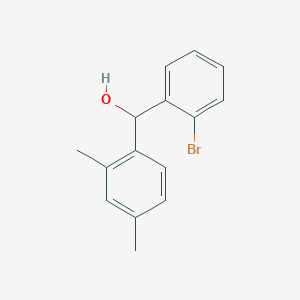 molecular formula C15H15BrO B7871959 (2-Bromophenyl)(2,4-dimethylphenyl)methanol 