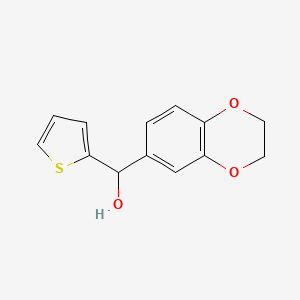 molecular formula C13H12O3S B7872046 3,4-(Ethylenedioxy)phenyl-(2-thienyl)methanol 