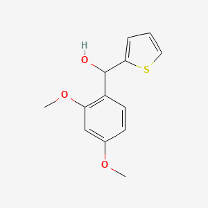 molecular formula C13H14O3S B7872066 (2,4-Dimethoxyphenyl)(thiophen-2-yl)methanol 