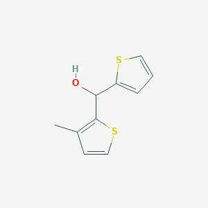 molecular formula C10H10OS2 B7872094 (3-Methylthiophen-2-yl)(thiophen-2-yl)methanol 