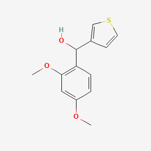 molecular formula C13H14O3S B7872120 (2,4-Dimethoxyphenyl)(thiophen-3-yl)methanol 